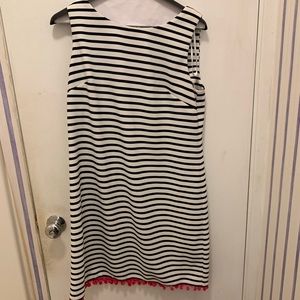 Black and white stripe dress